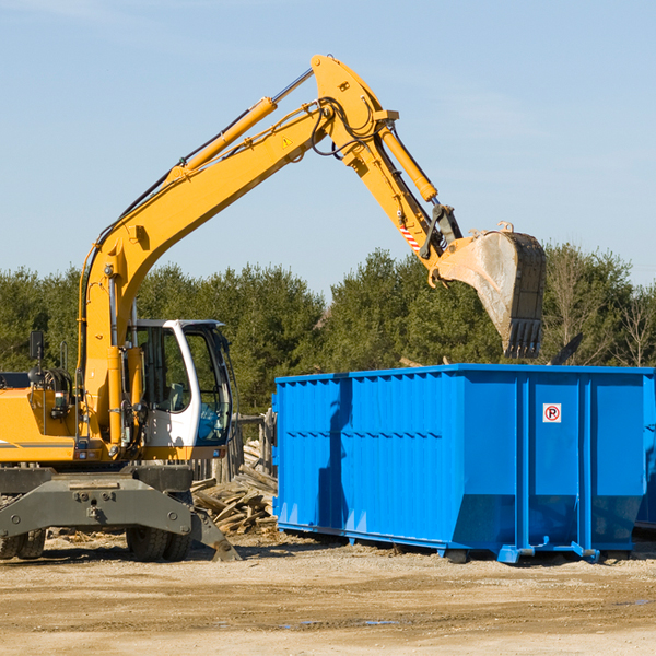 can i choose the location where the residential dumpster will be placed in Marion County